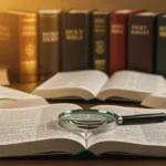 Bíblia: Comparativo das Versões Mais Usadas no Brasil em 2025 Diferentes versões da Bíblia abertas em uma mesa, simbolizando o estudo e a comparação de traduções no Brasil.